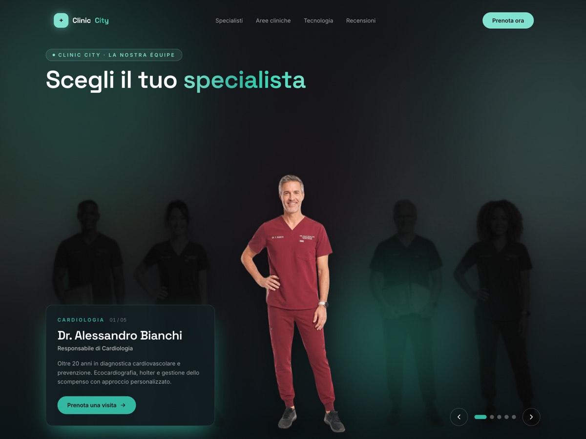 Anteprima del sito Clinic City — poliambulatorio