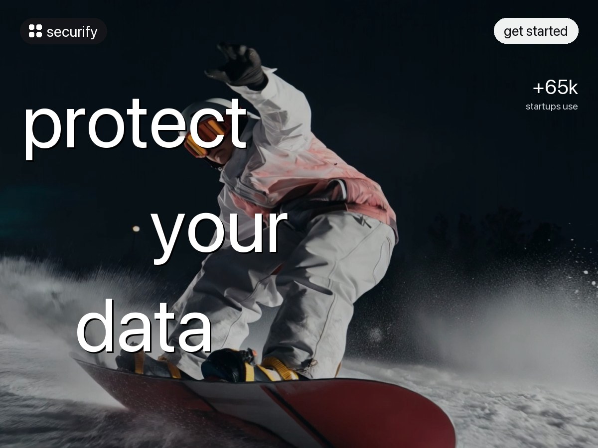 Anteprima del sito Securify — protezione dati e privacy