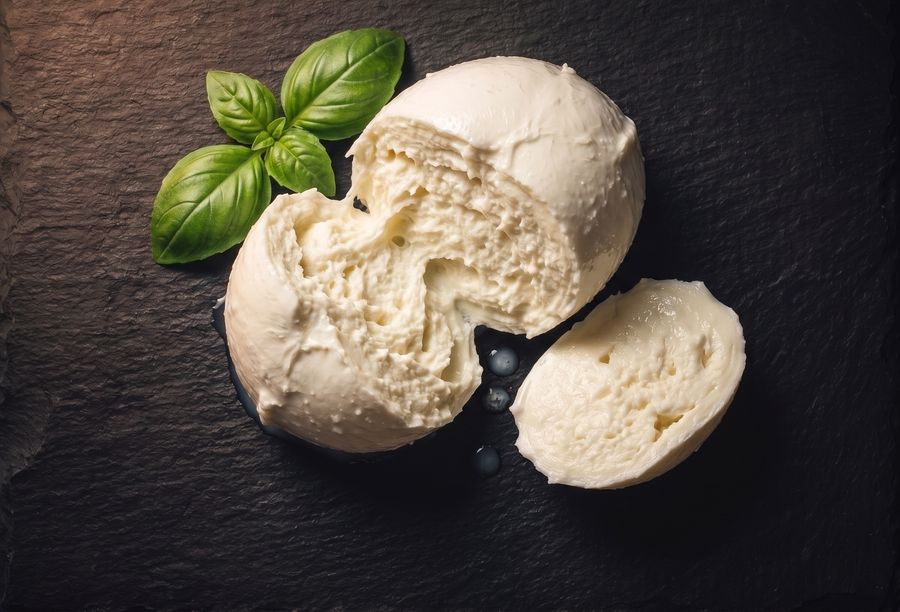 Fior di latte fresco con basilico