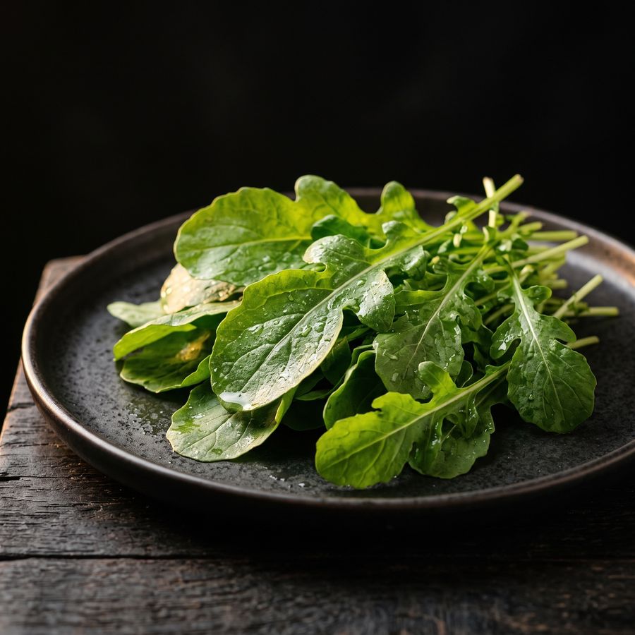 Rucola selvatica fresca